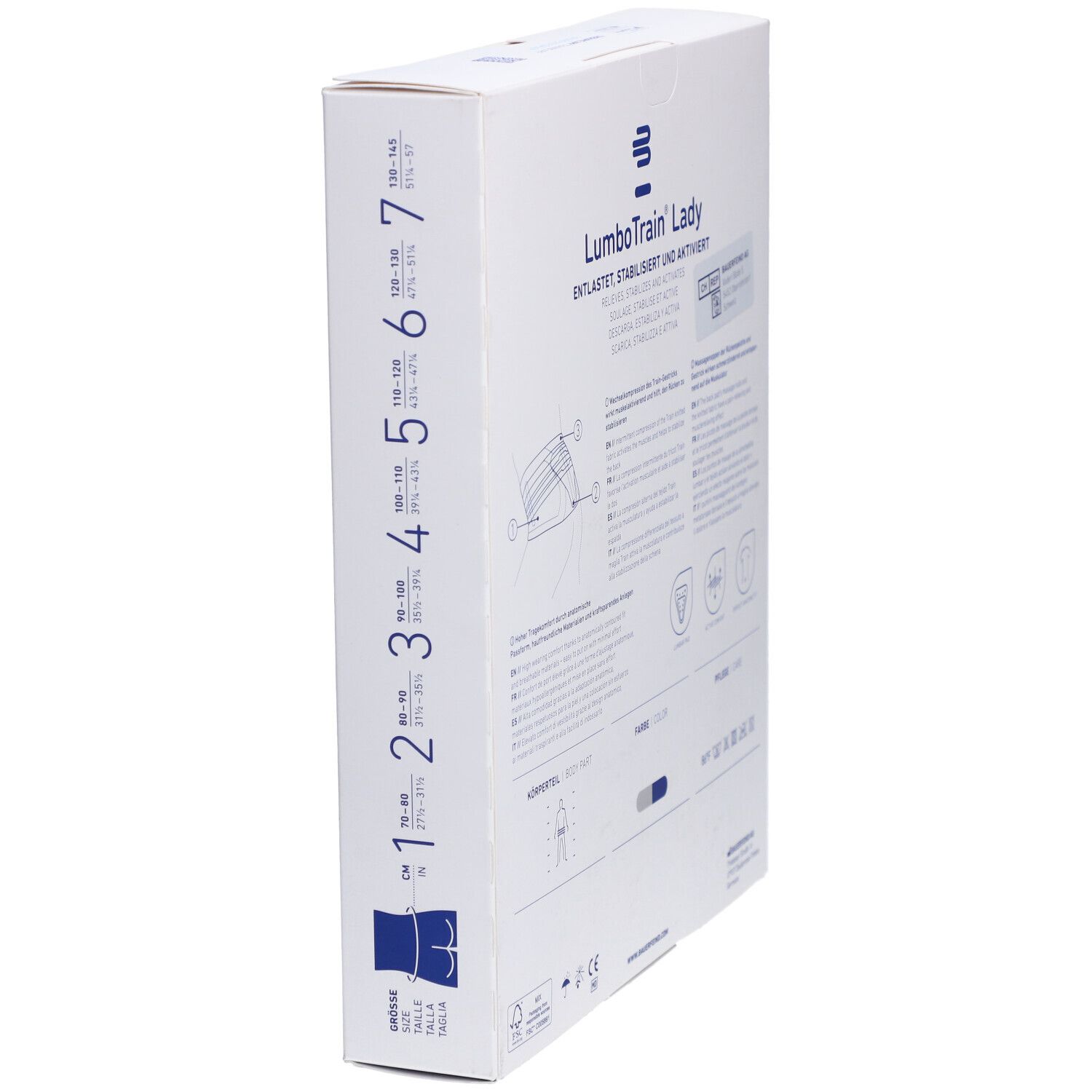 LUMBOTRAIN Lady Aktivbandage Größe 3 Titanium