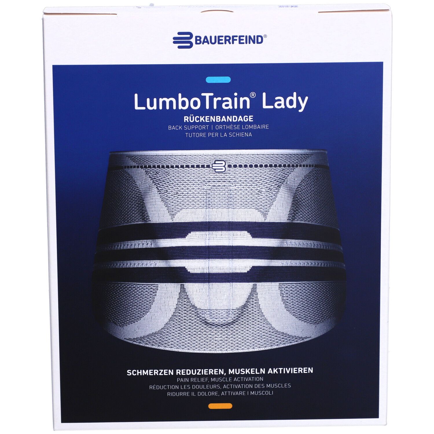 LUMBOTRAIN Lady Aktivbandage Größe 3 Titanium