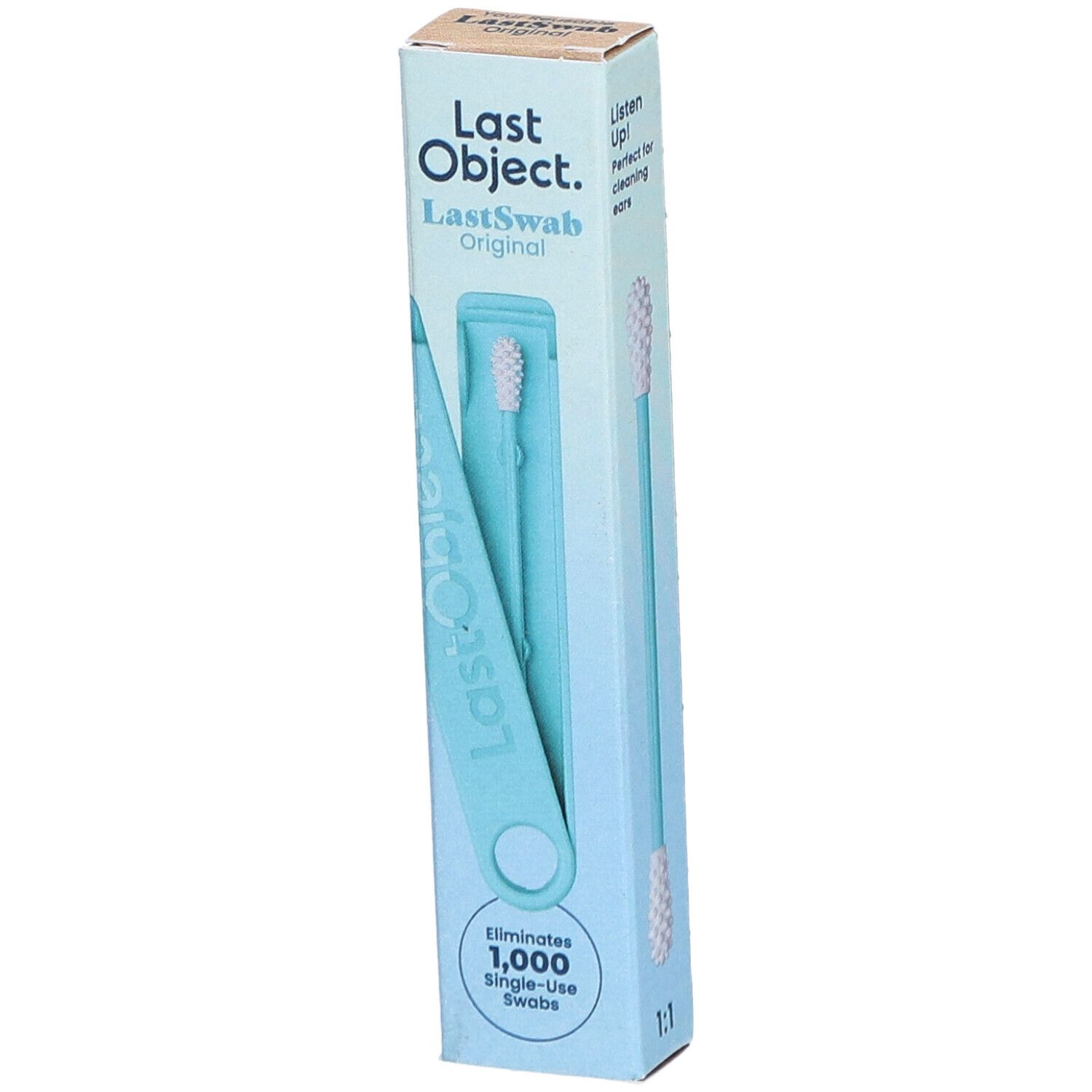 Lastswab Basic wiederverw Coton-tiges turquoise