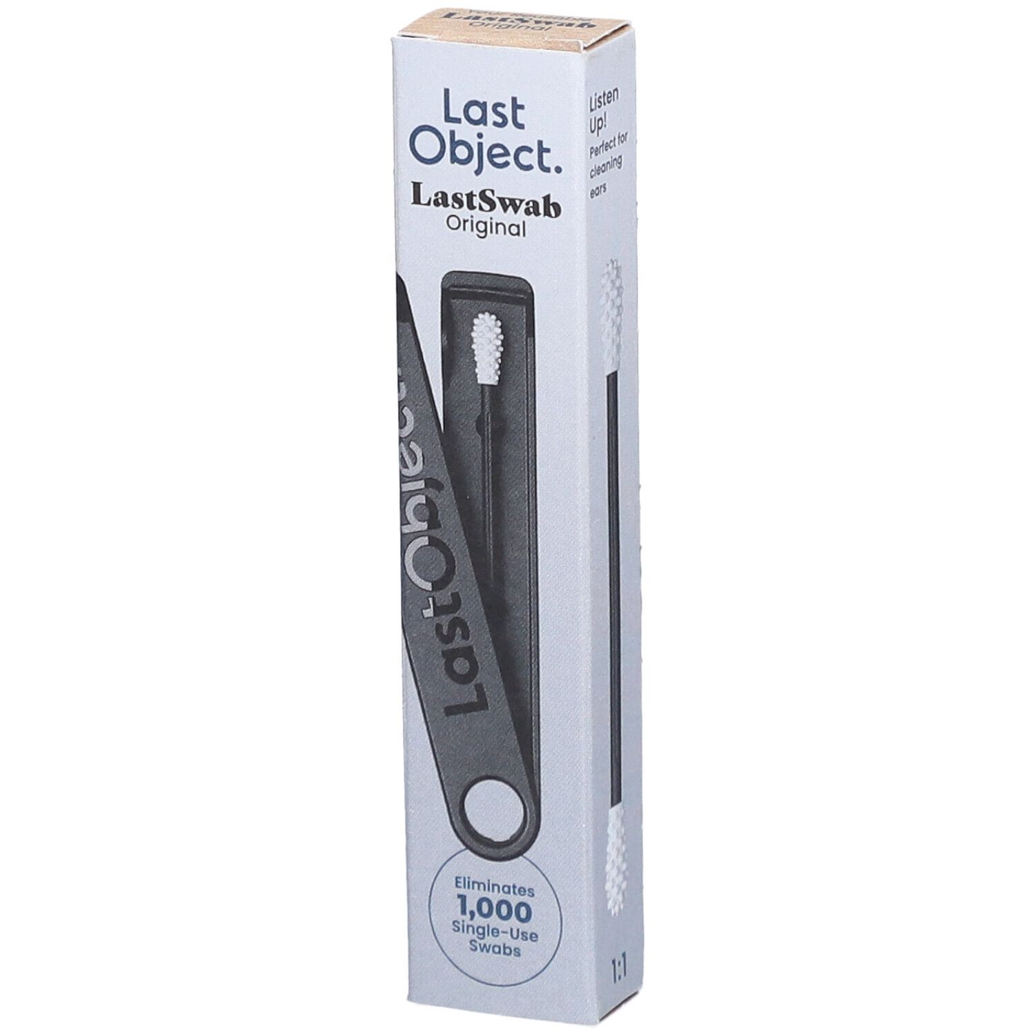Lastswab Basic wiederverw Coton-tiges noir