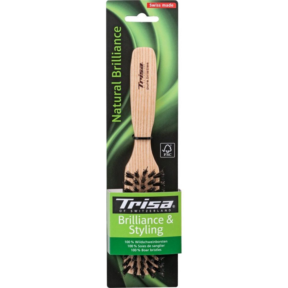 Trisa Natural Brillance Brosse à cheveux médium