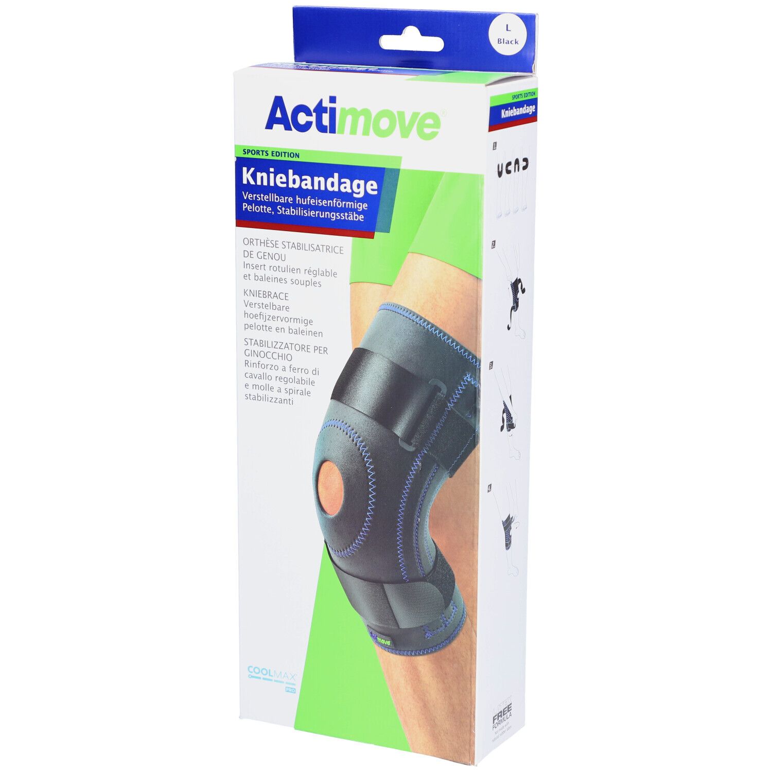 Actimove® Sports Edition - Orthèse stabilisatrice du genou taille L (46-51 cm)