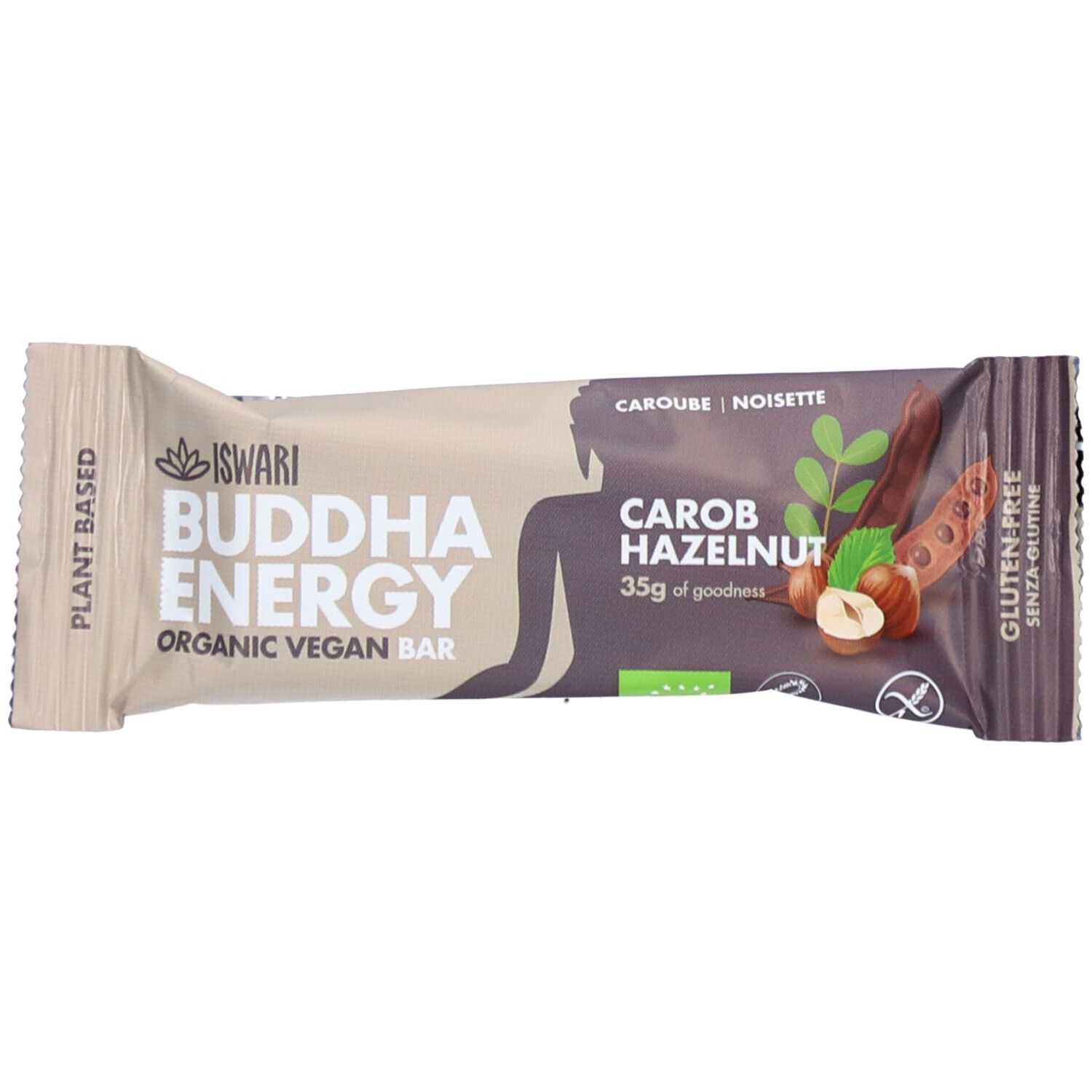 Iswari Energy Bar Johannisbrot&Hasel BIO 35 g Riegel