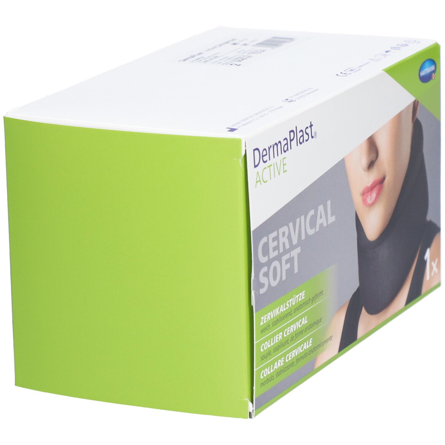 Emballage Dermaplast Active Cervical Soft. Coin vert. 1x.