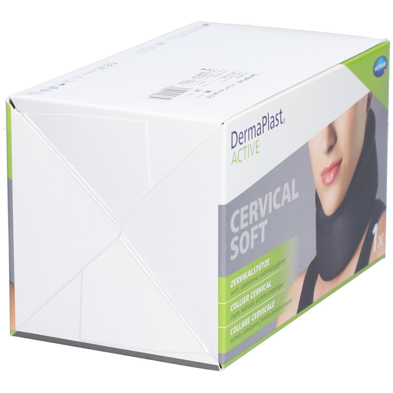 Emballage Dermaplast Active Cervical Soft. Vue de dessus. 1x.