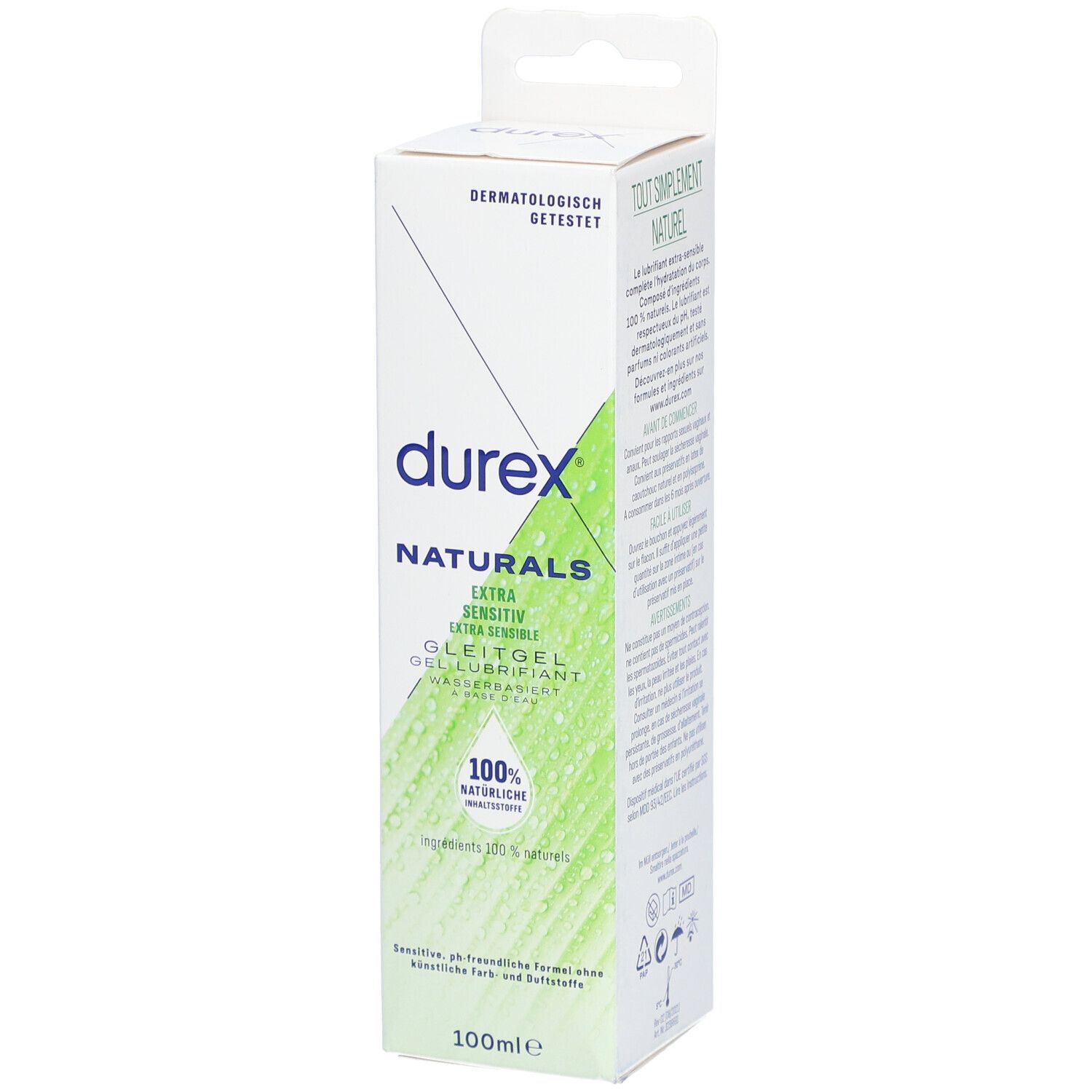 Durex Naturals - Lubrifiant Extra sensible à base d'eau
