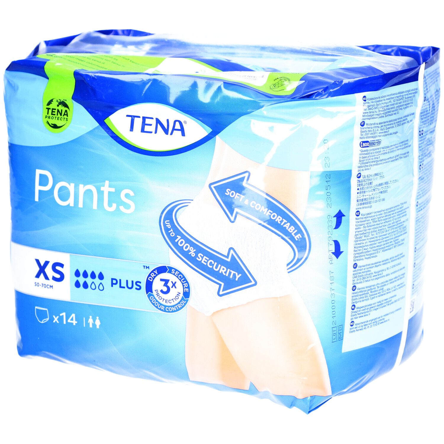 Tena Pants Plus - Sous-vêtements absorbants taille XS