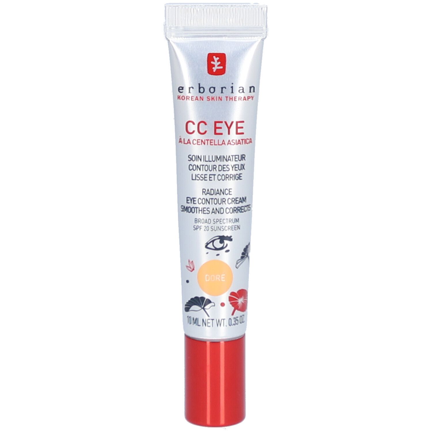 Erborian CC Eye Tube, doré, 10ml.