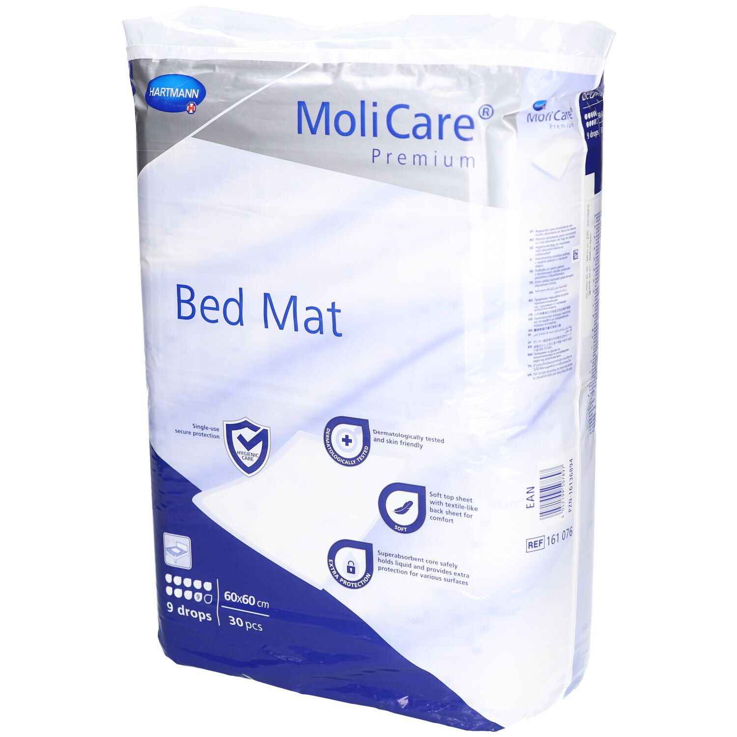 MoliCare Premium Bettunterlage 60 x 60 cm 9 Tropfen