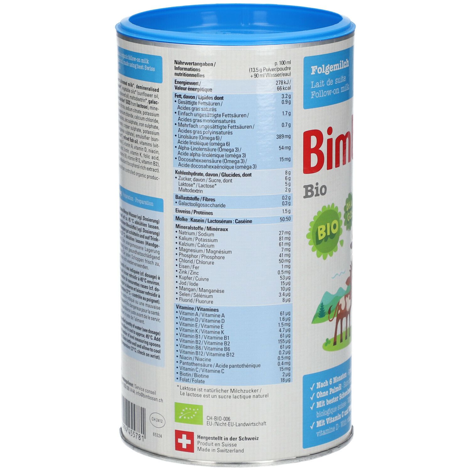 Bio 2 Folgenahrung Dose 400 g Pulver