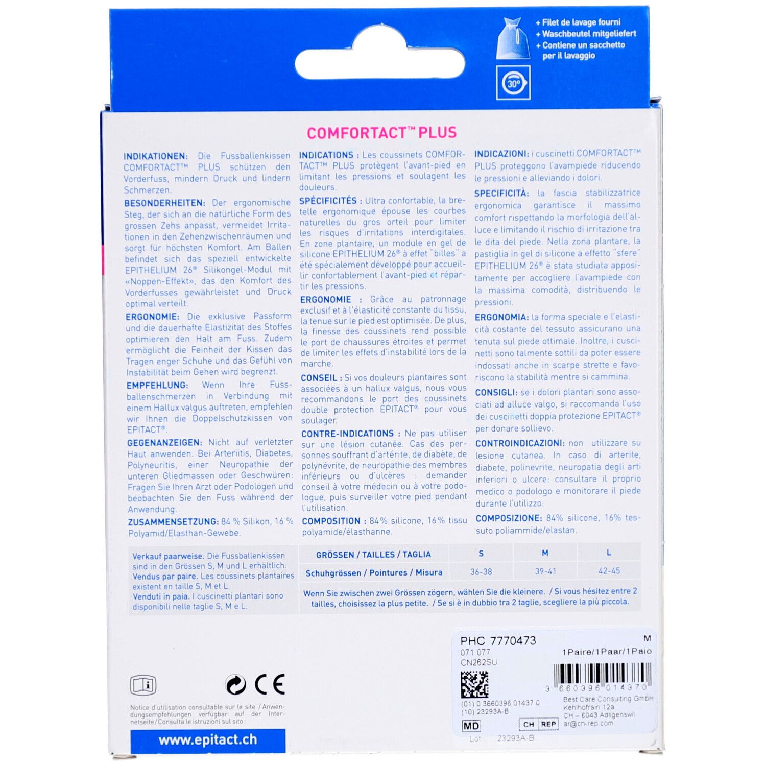 Epitact Comfortact Plus Fußpolster Größe M 39-41 view 2