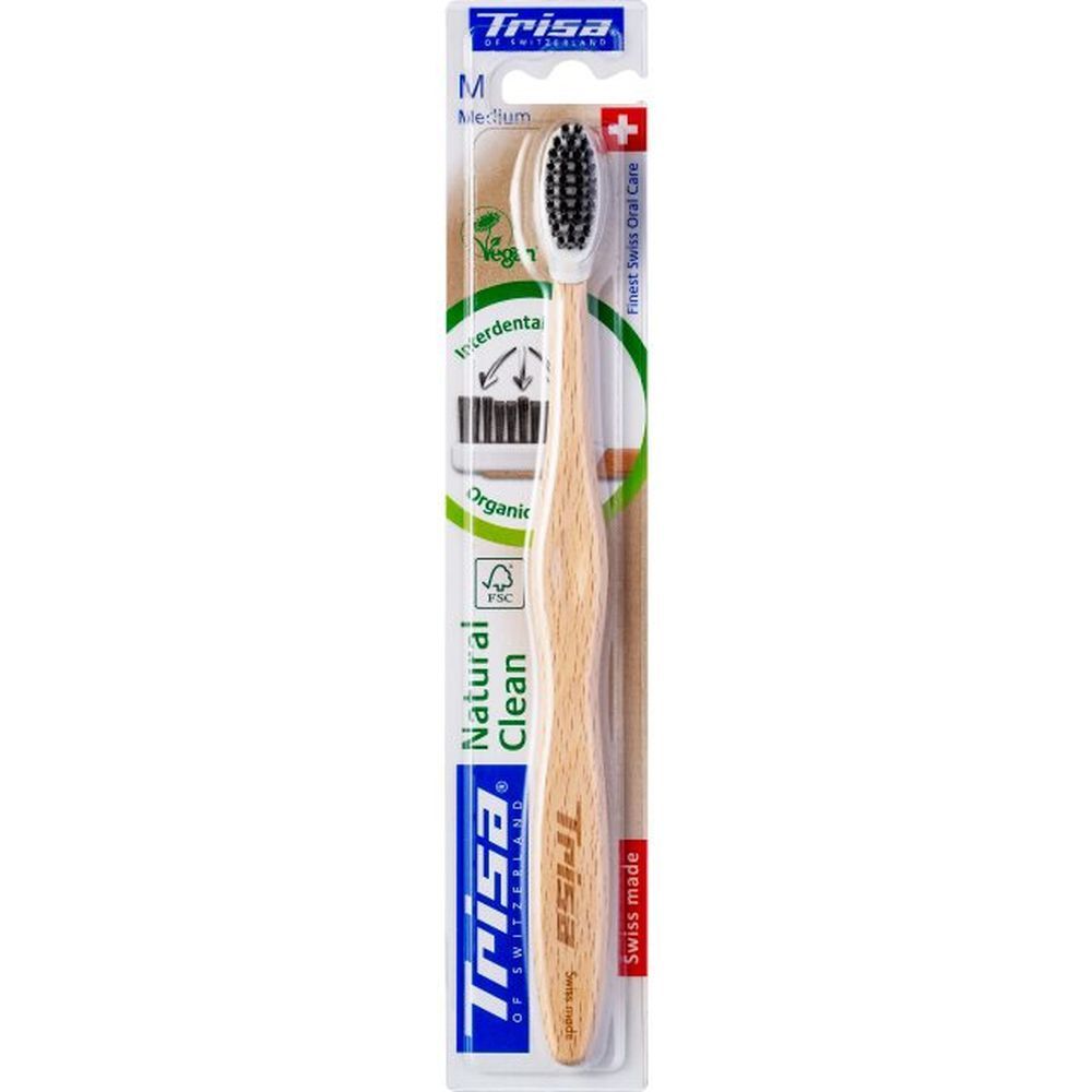 Trisa Brosse à dents médium Natural Clean