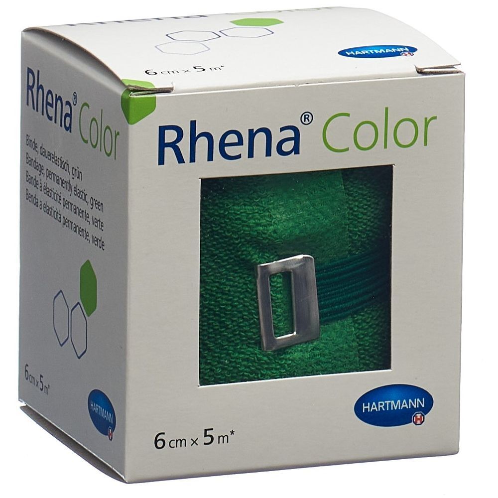 Hartmann Rhena® Color Bandes à extension moyenne 6 cm x 5 m Vertes
