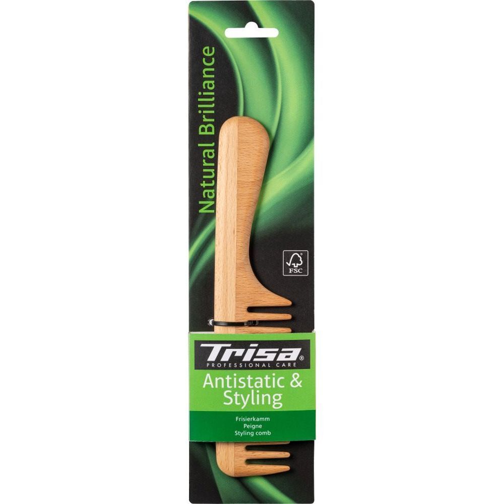 Trisa Natural Brillance peigne à cheveux