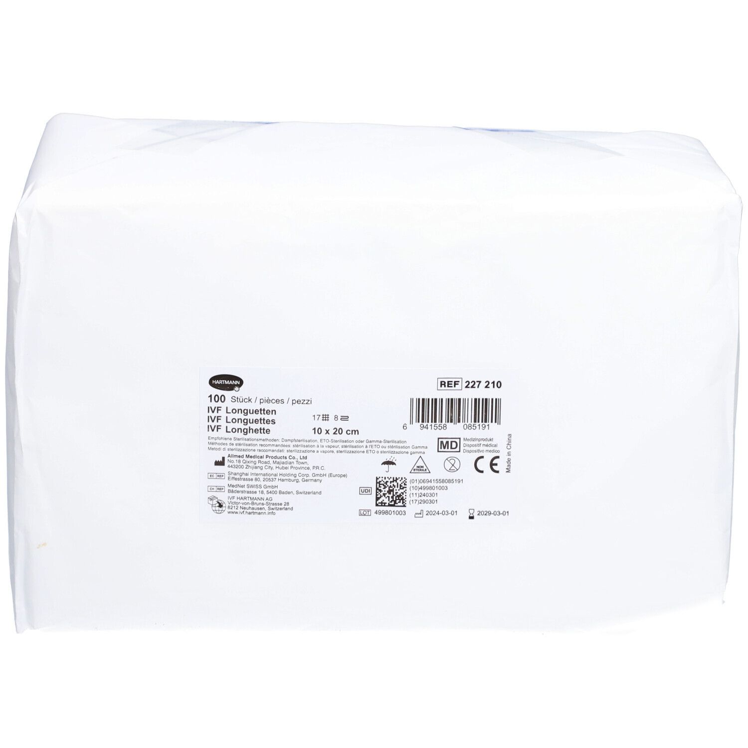 FIV Longuettes T17 10 x 20cm 8 fois