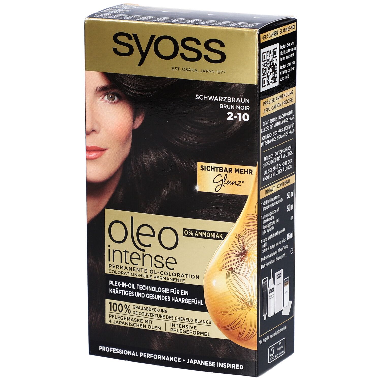 Syoss Oleo Intense 2-10 Brun Noir