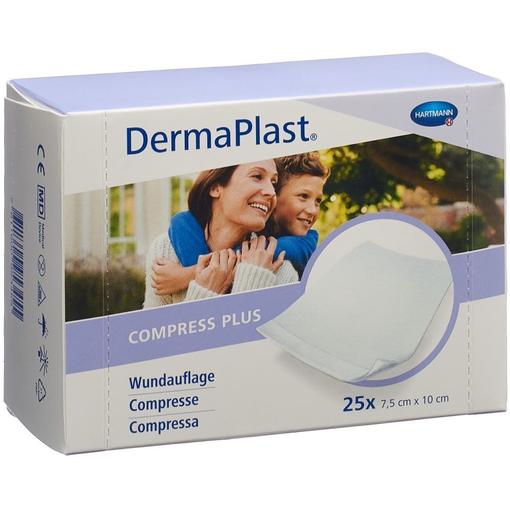 Hartmann Dermaplast® Compress Plus 7,5 x 10 cm