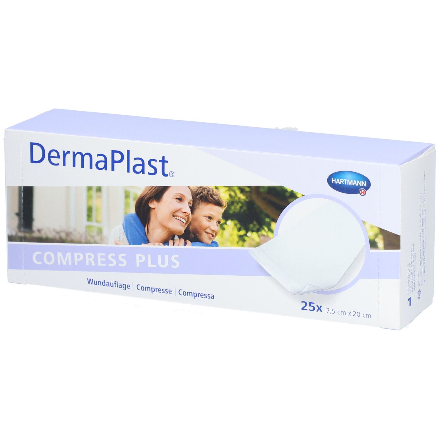Hartmann Dermaplast® Compress Plus 7,5 x 20 cm