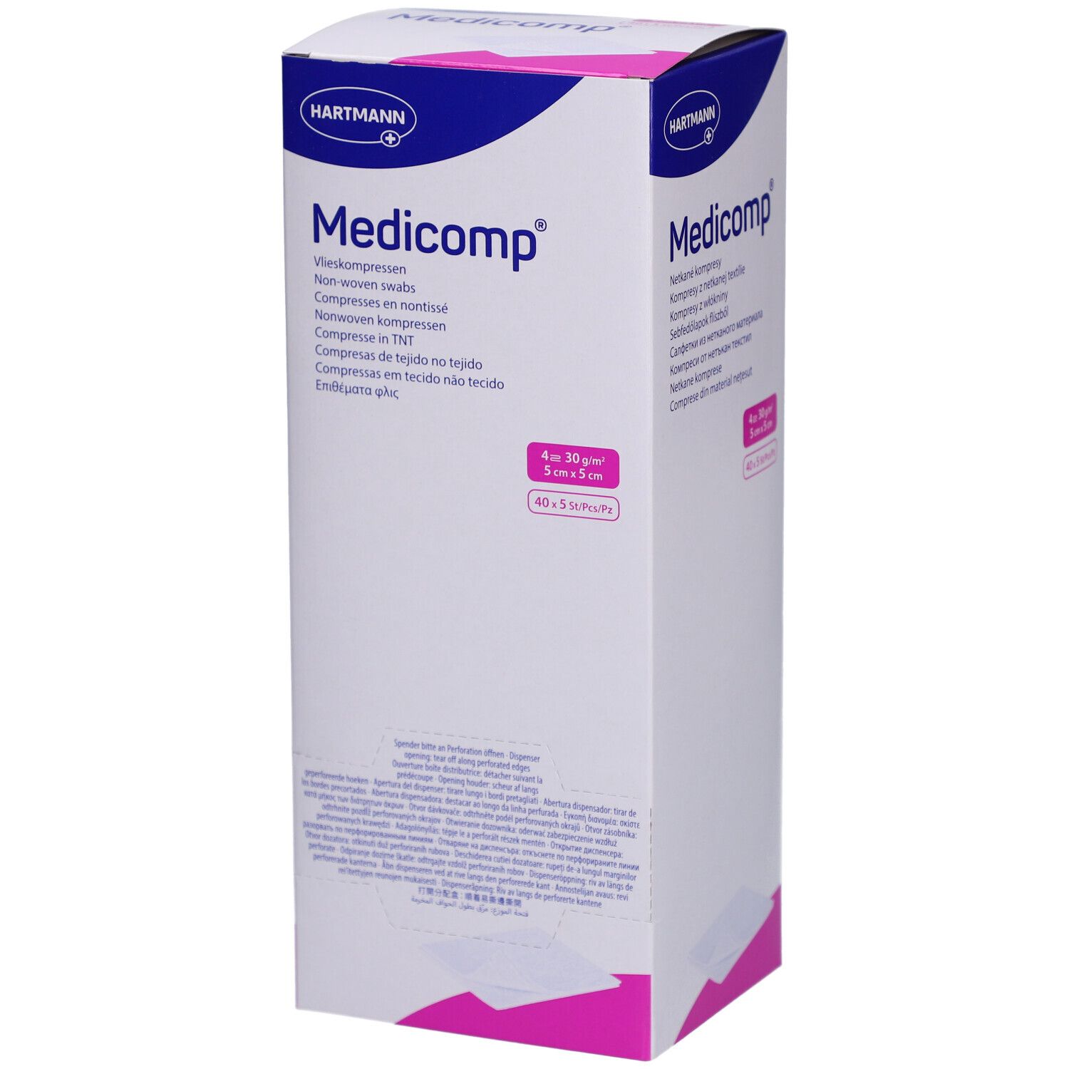 Hartmann Medicomp® Vliesstoffkompressen steril 4-fach S30 5 cm x 5 cm