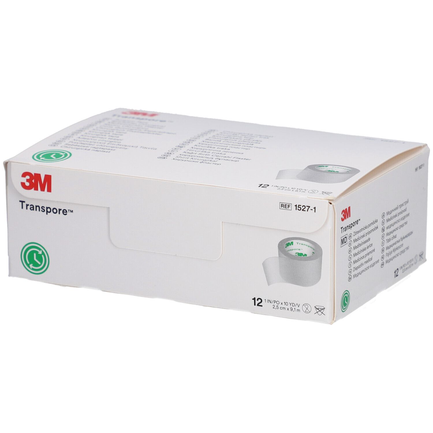 3M™ Transpore™ Chirurgisches Klebeband 2,5 cm x 9,15 m