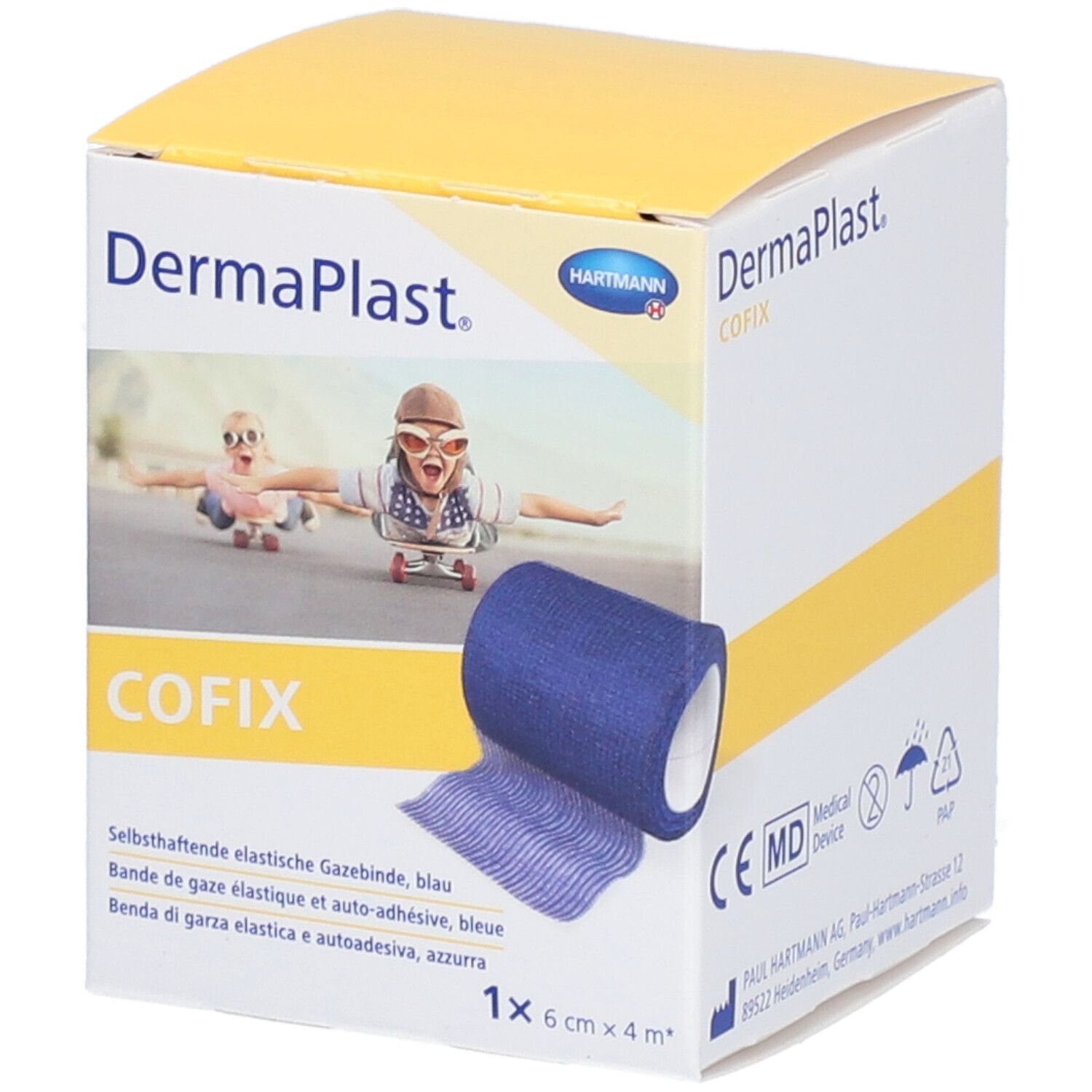 Hartmann Dermaplast® CoFix 6 cm x 4 m bleu