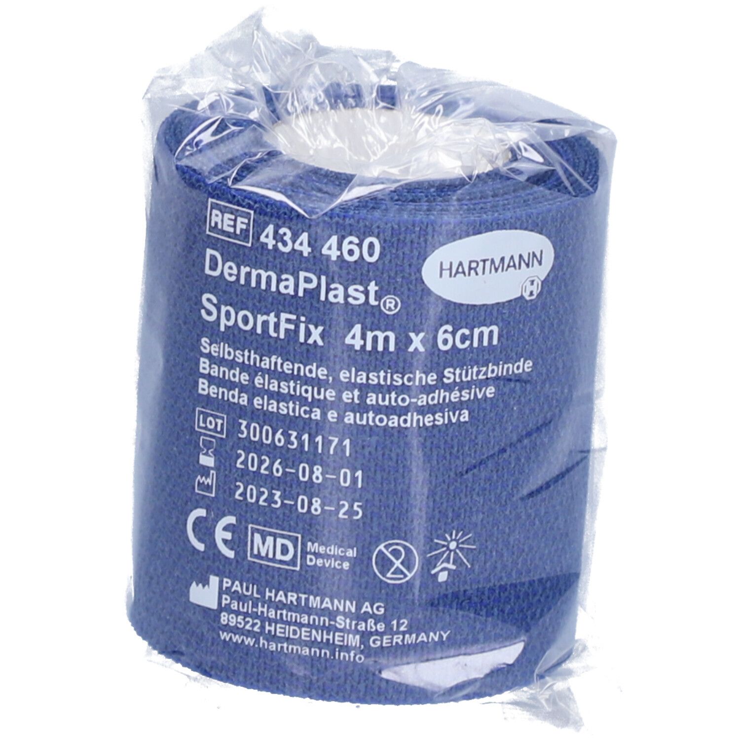 Hartmann Dermaplast® Active Sportfix Bandage de sport 6 cm x 4 m bleu