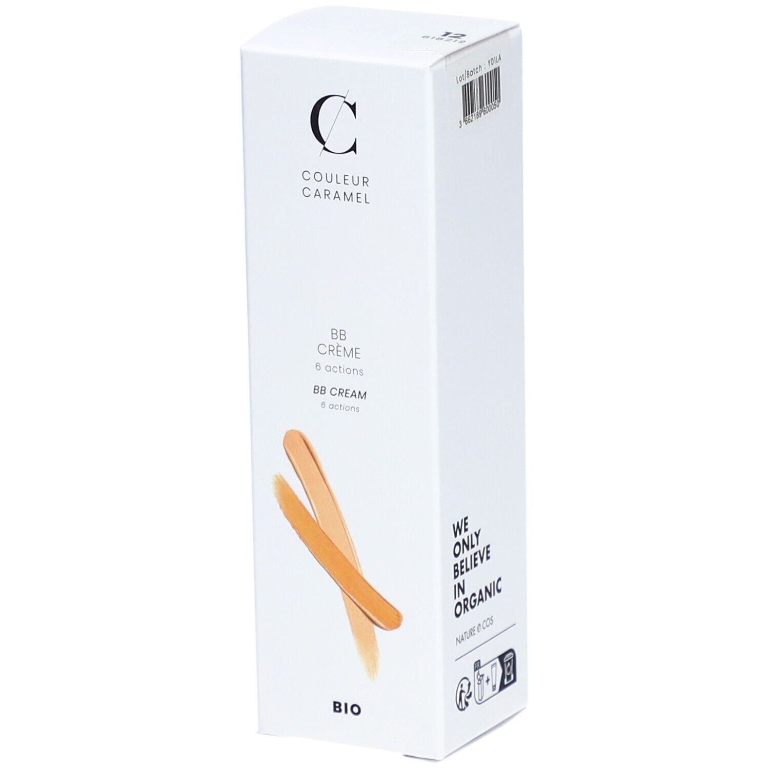 Couleur Caramel BB Crème 6 actions bio Beige doré