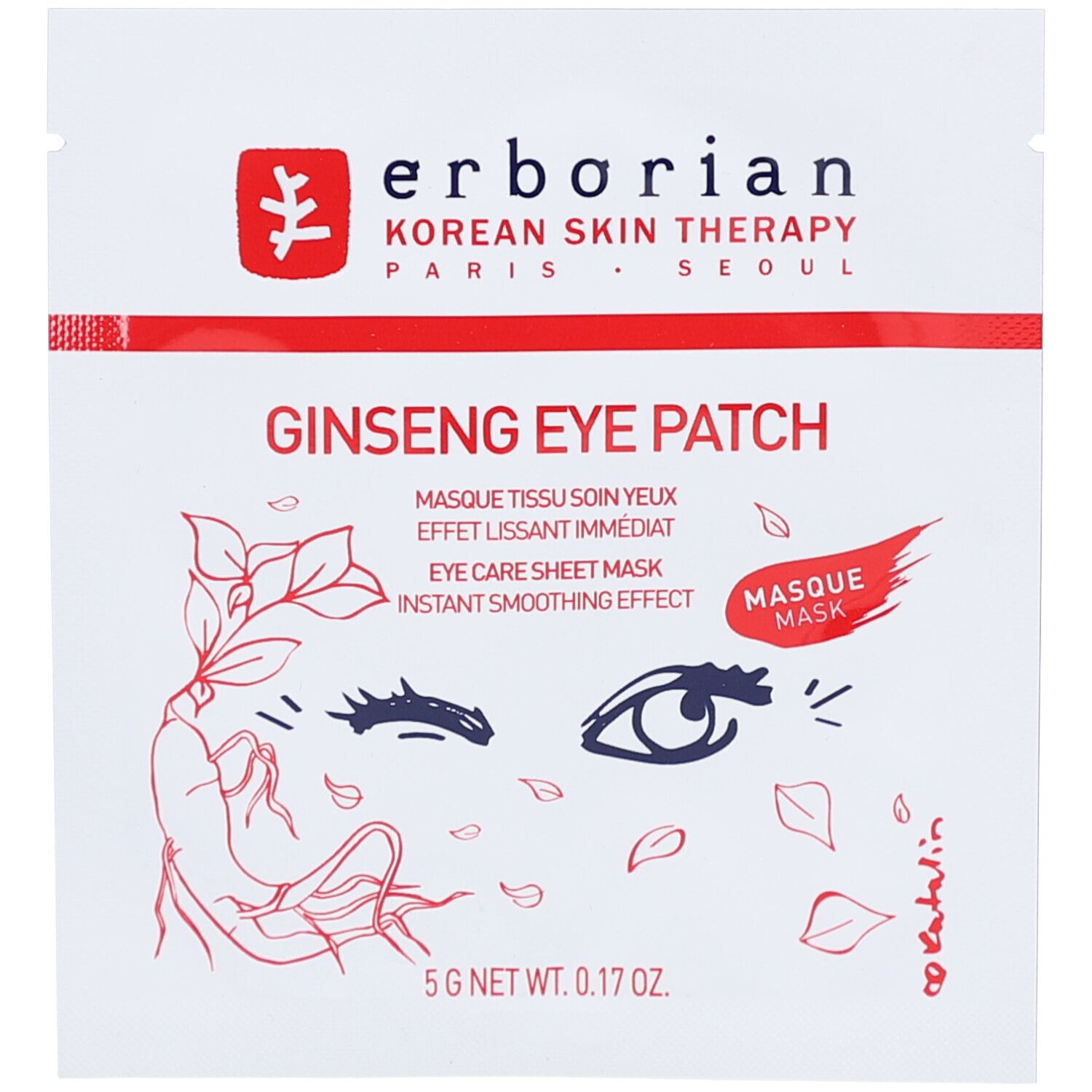 Erborian Korean Ther Ginseng Eye Patch 5 g Maske