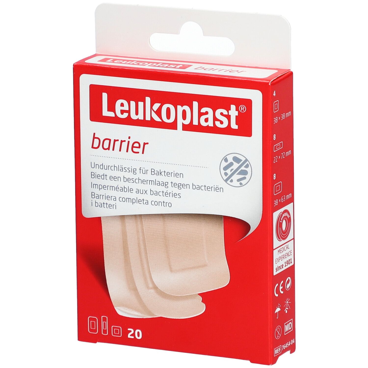 Leukoplast® Barrier - Pansements imperméables aux bactéries - 3 tailles
