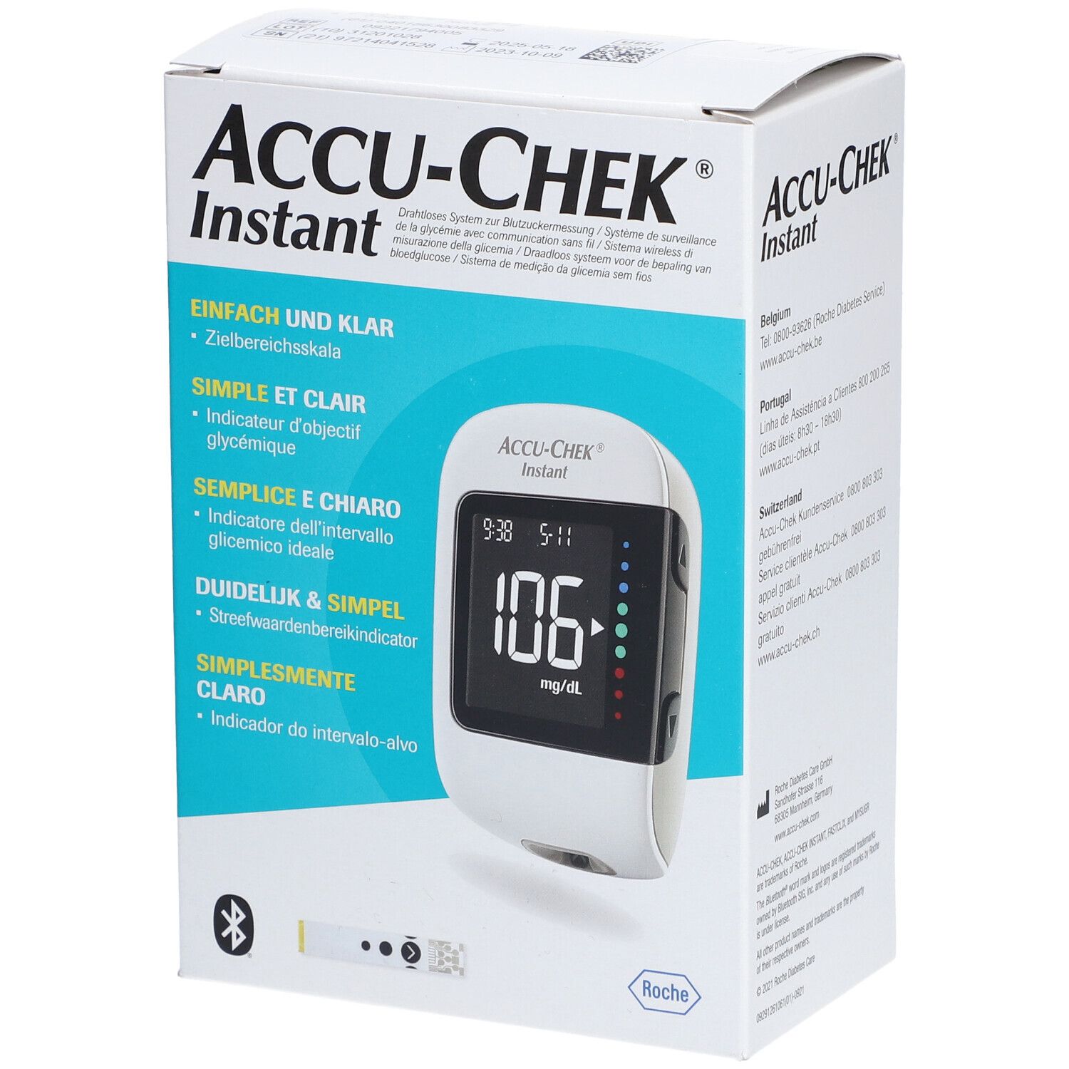 Accu-Chek Instant Set Système de surveillance de la glycémie mg/dl