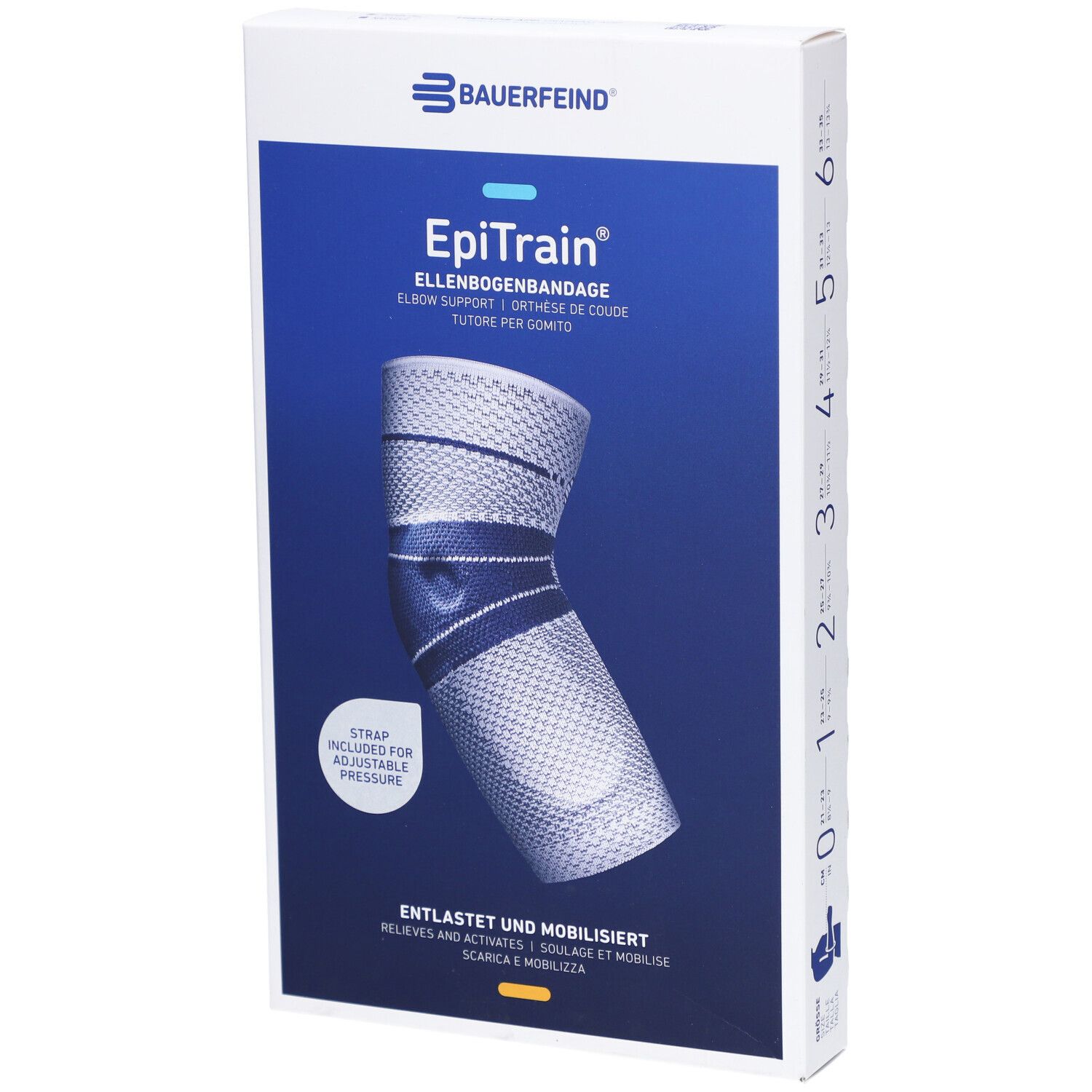 Bauerfeind® EpiTrain® Orthèse de coude Taille 0 Titan