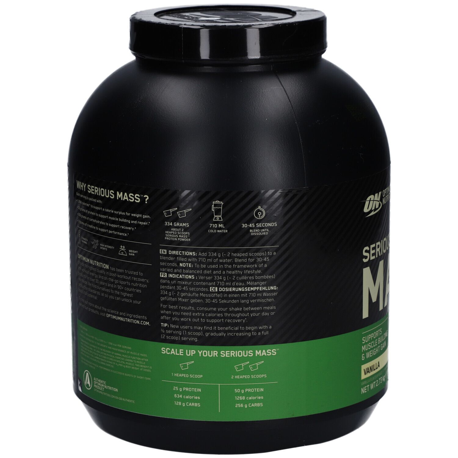 Optimum Serious Mass Vanilla 6lb Ds 2730 g Puder