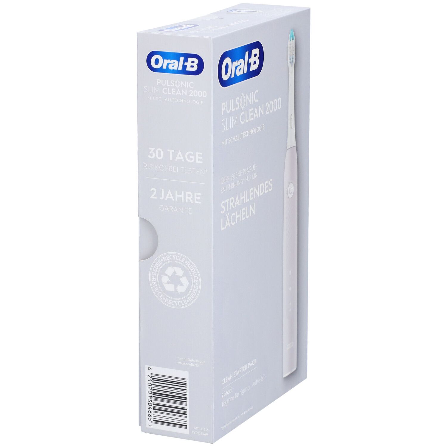 ORAL-B Pulsonic Slim Clean 2000 Elektrische Zahnbürste grau