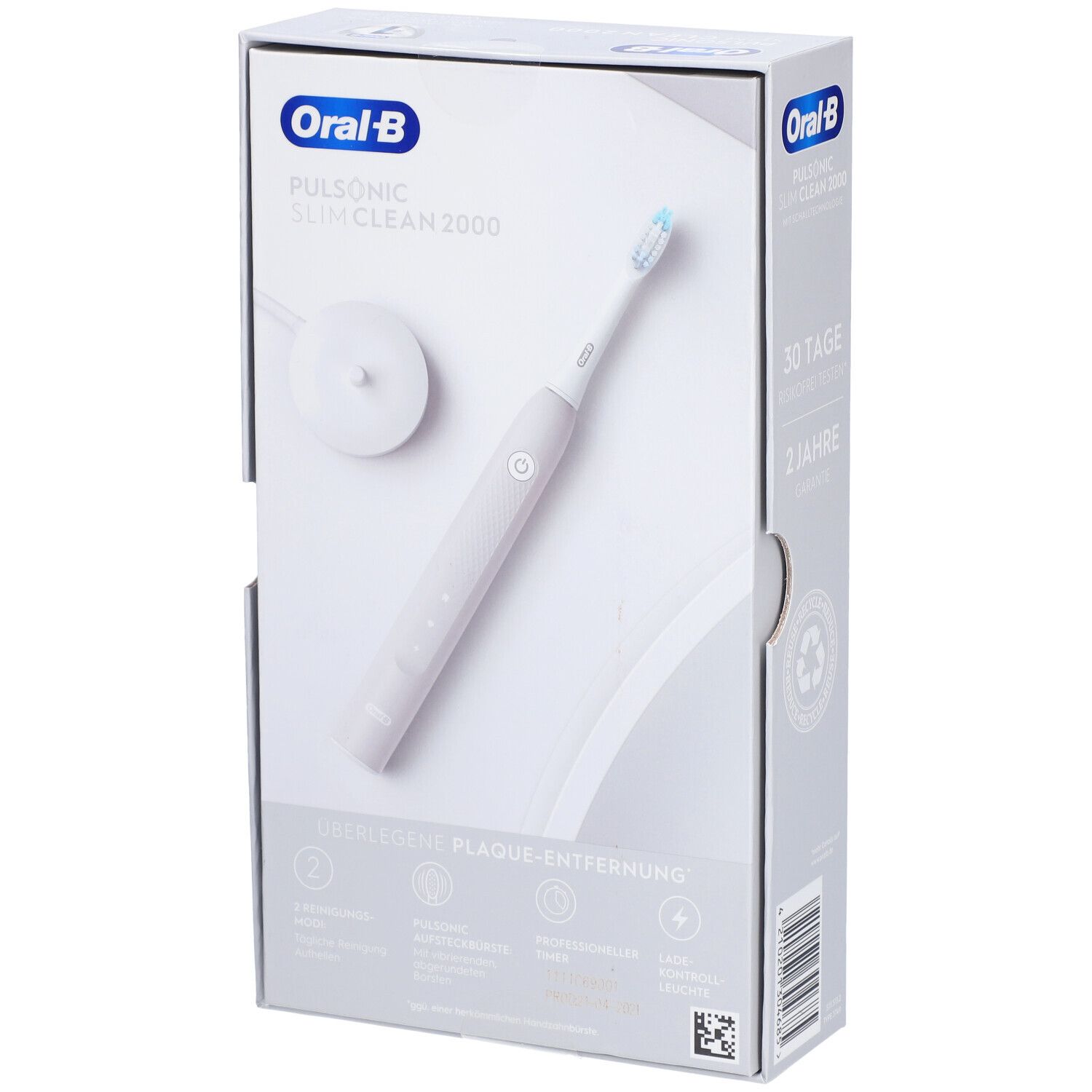 ORAL-B Pulsonic Slim Clean 2000 Elektrische Zahnbürste grau