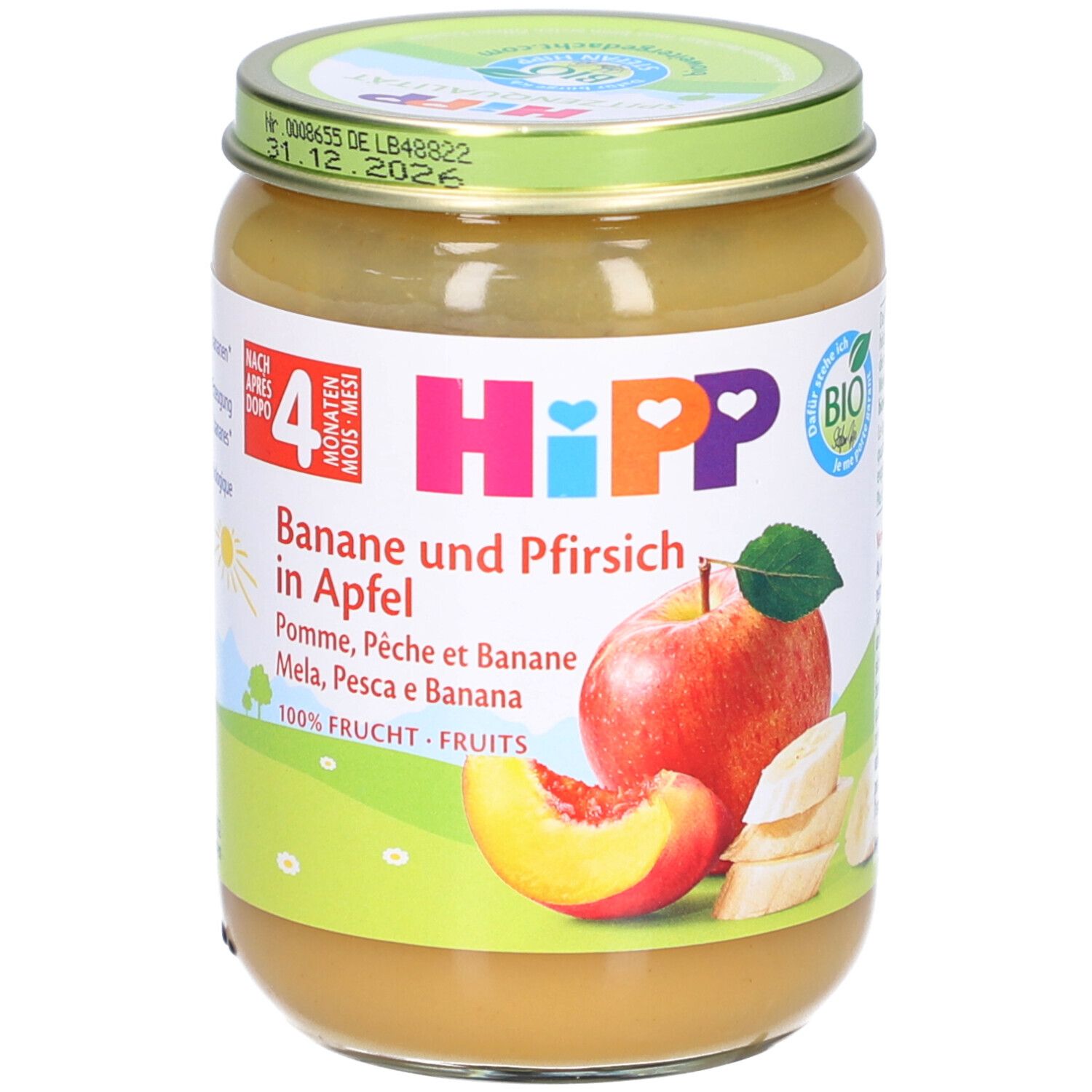 HiPP Banane und Pfirsich in Apfel ab 5. Monat