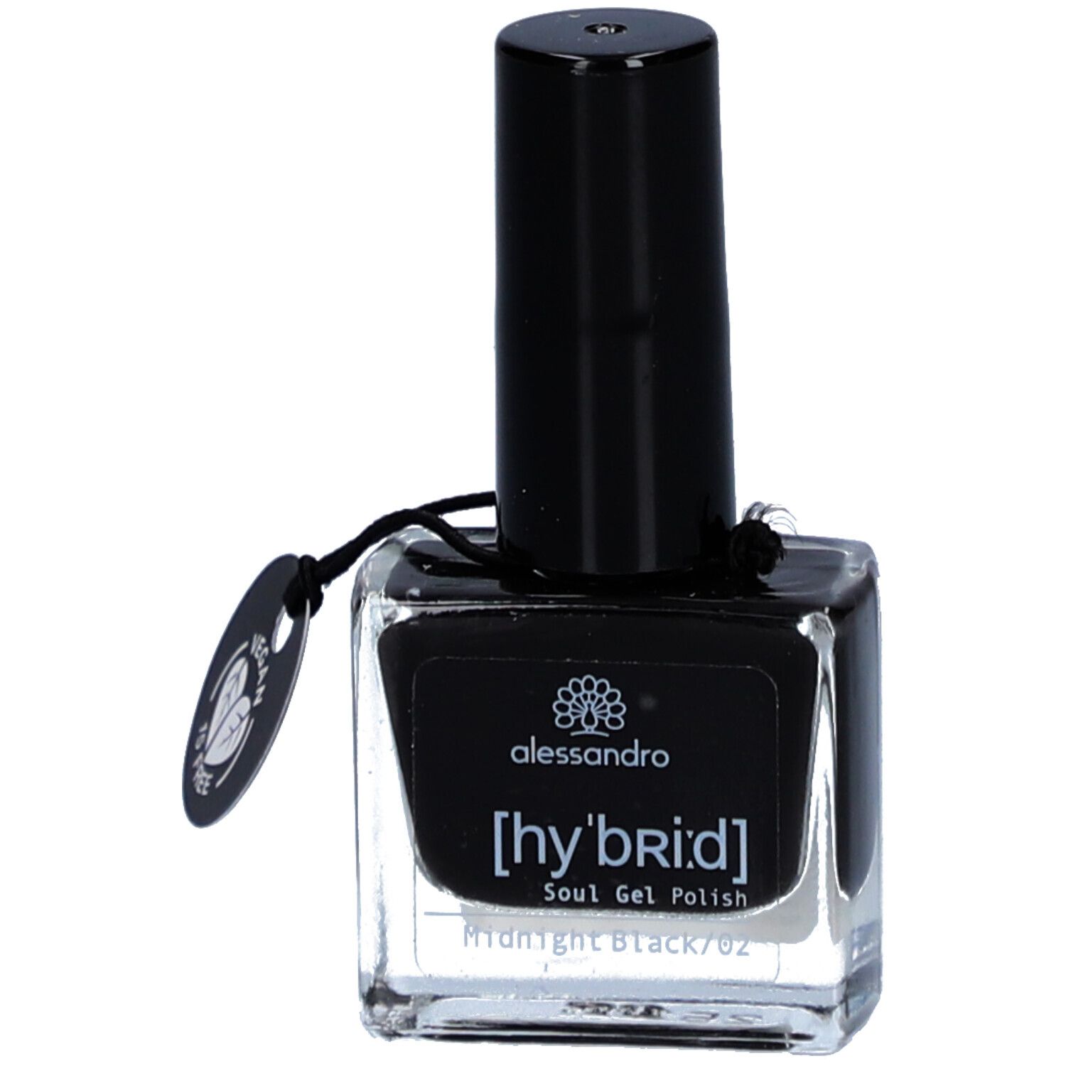 Alessandro Hybrid Soul Gel Polish Midnight Black 02