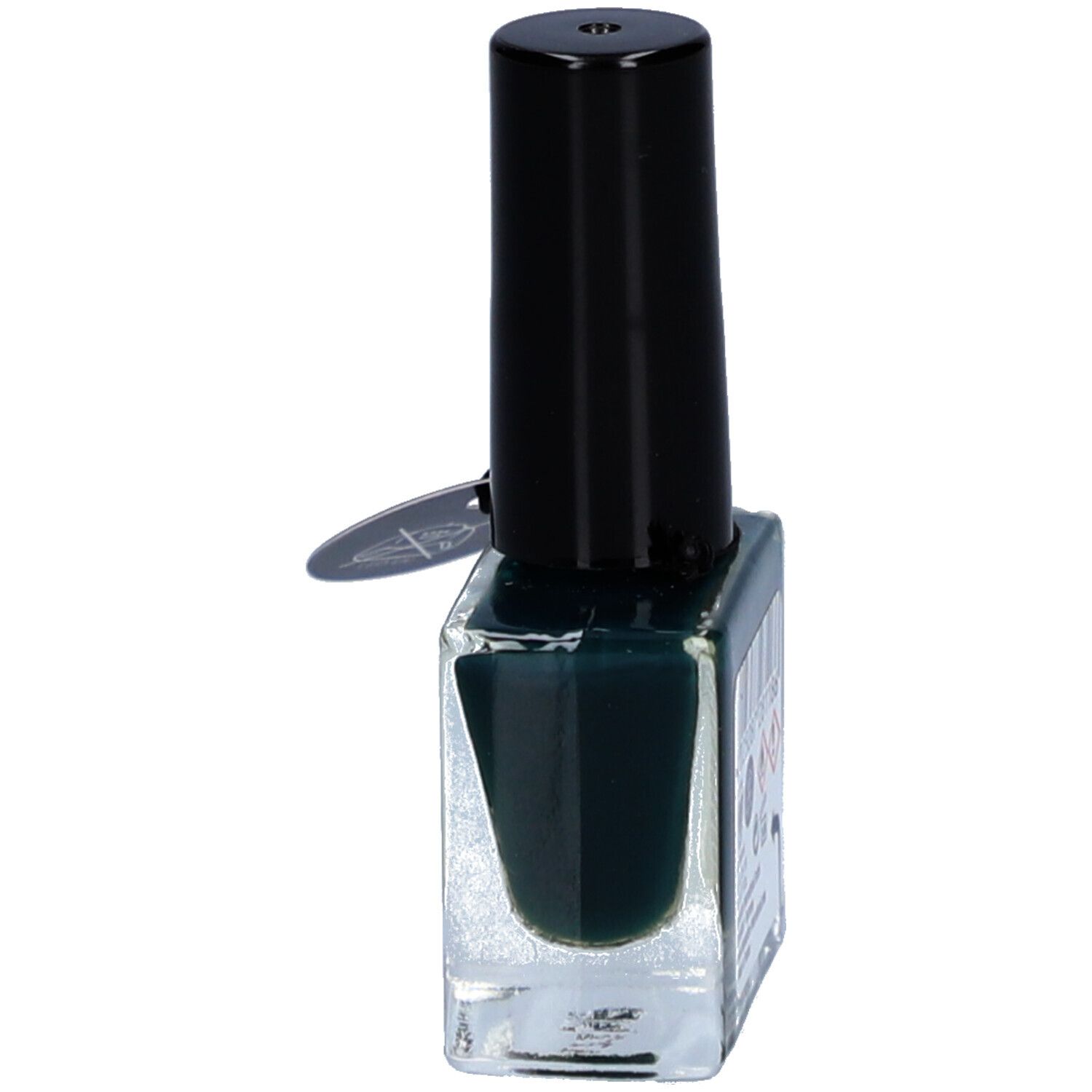 Alessandro [hy'br:id] Soul Gel Polish. Nagellackflasche mit schwarzem Deckel und Applikator.