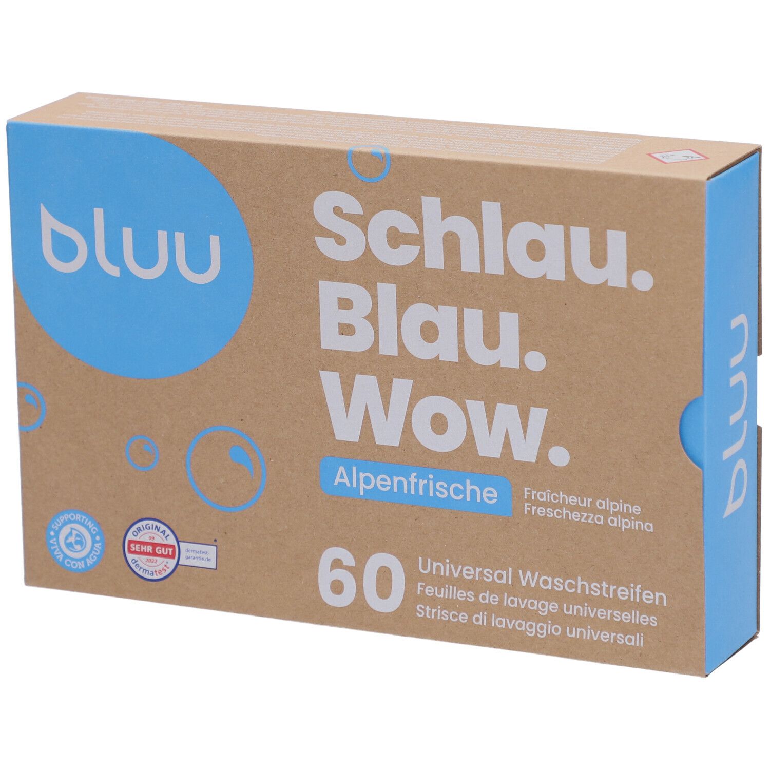 Bluu Feuilles de lavage universelles fraîcheur alpine