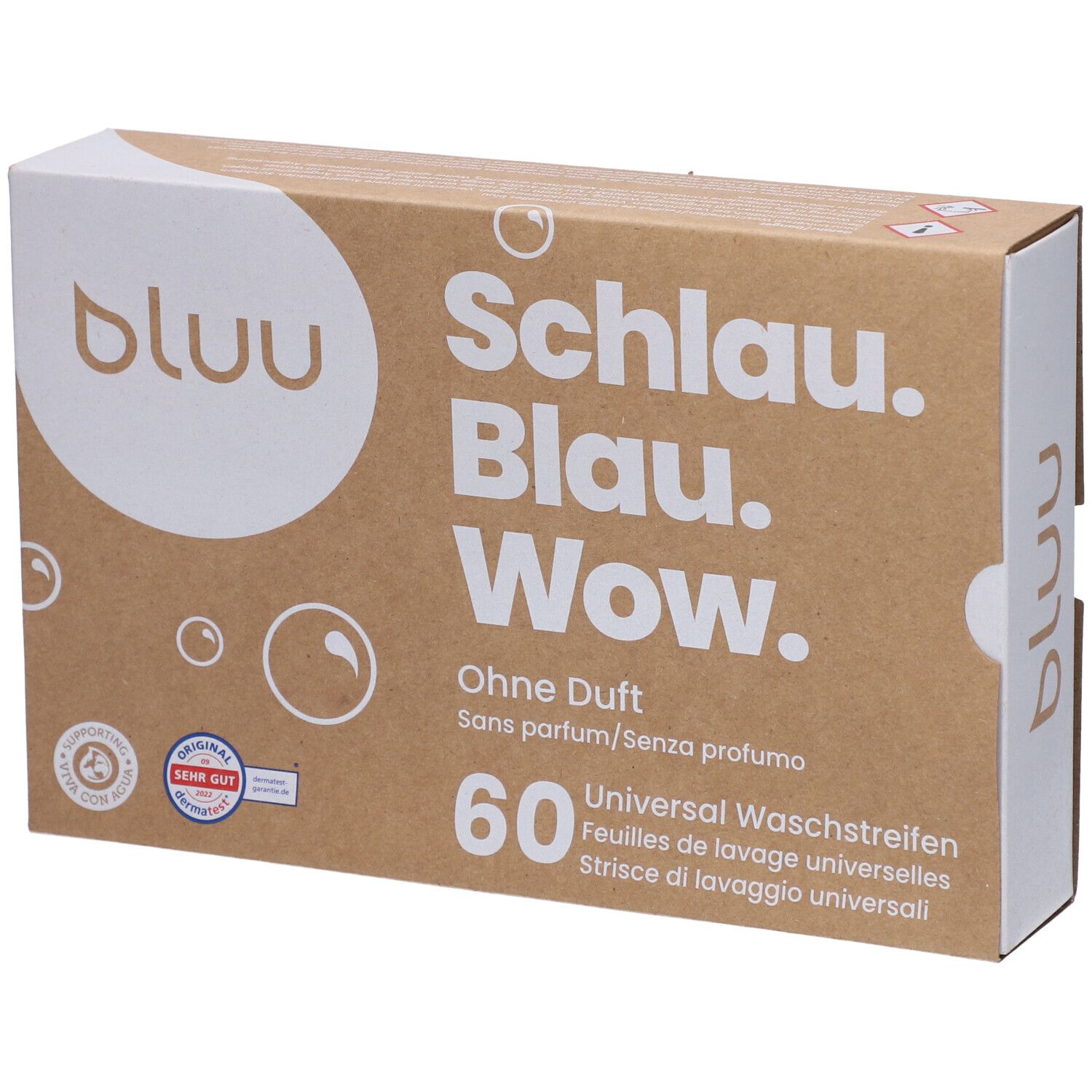 Bluu Feuilles de lavage universelles sans parfum