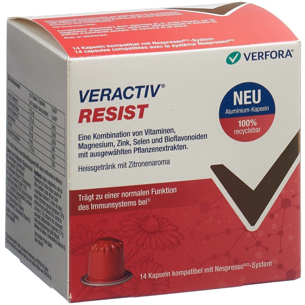 Veractiv Resist capsules nespresso alu