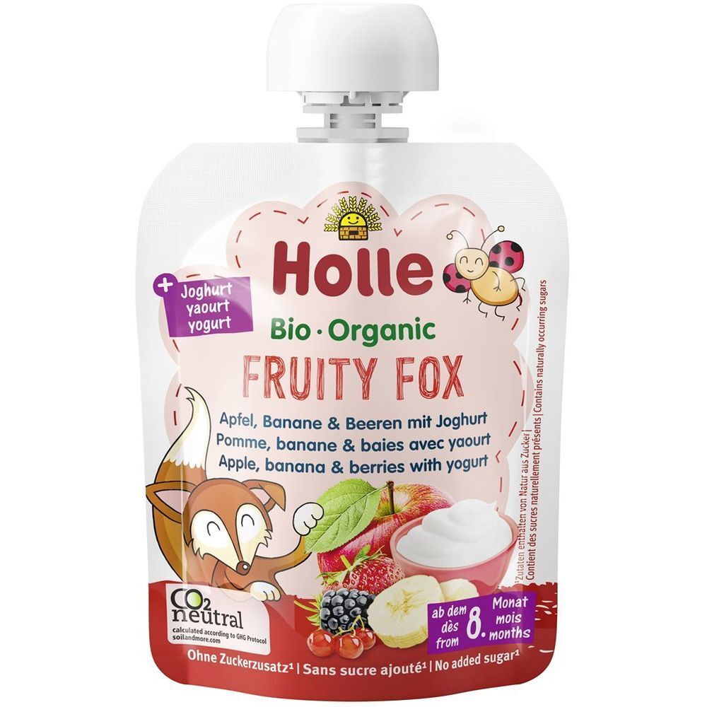 Holle Fruity Fox – Apfel, Banane & Beeren mit Joghurt