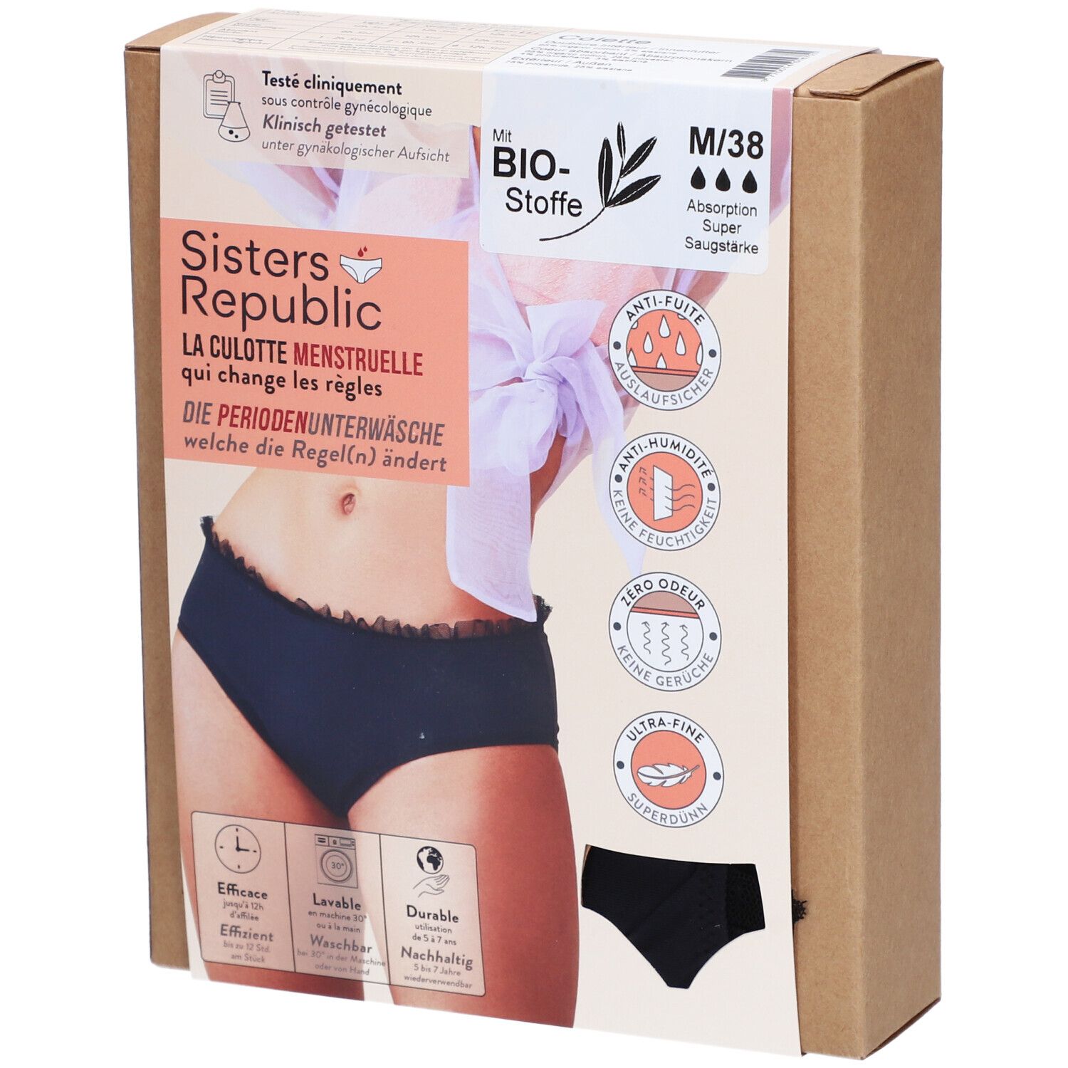 Sisters Republic Culotte Colette - Culotte menstruelle M/38 Super