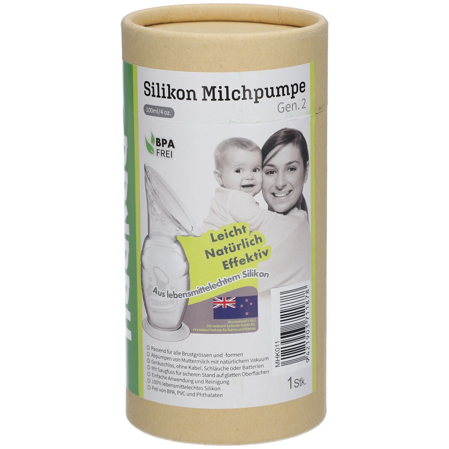 Biosynex Brise pilules Tablettenteiler, 3-in-1-Funktion. Orangefarbene Verpackung mit Produktabbildungen und Anwendungshinweisen.