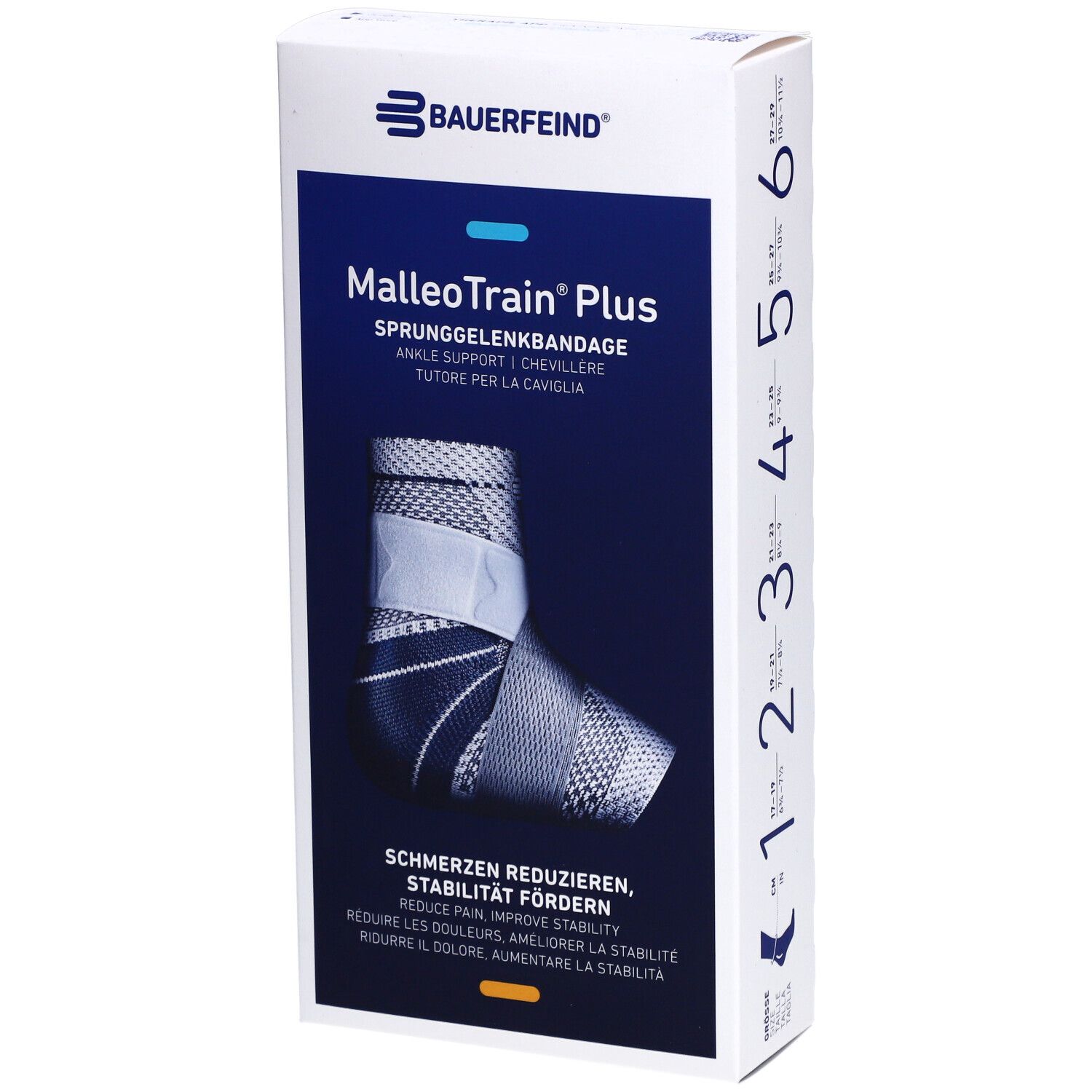 Bauerfeind® Malleotrain® Plus Chevillère active taille 2 droite titane