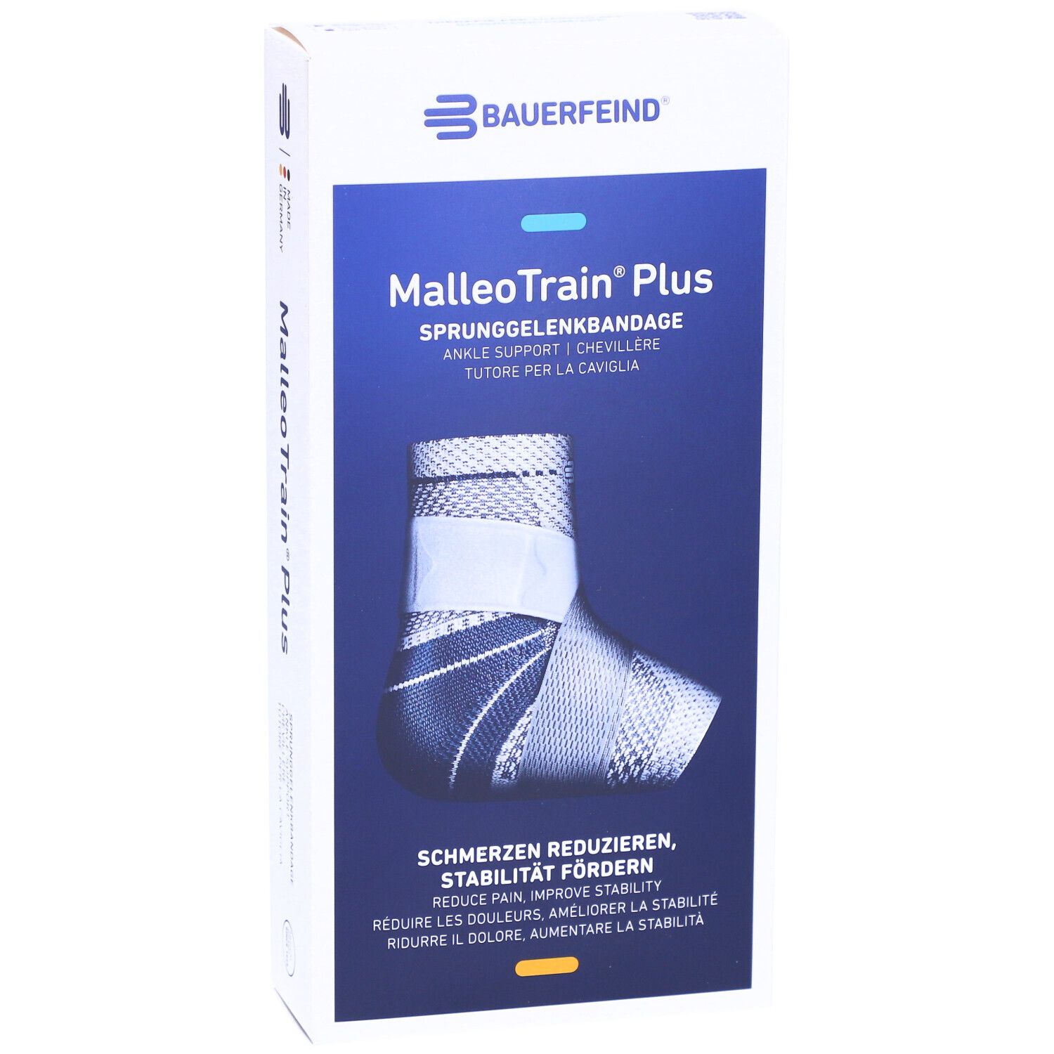 Boîte Bauerfeind MalleoTrain Plus. Image du produit.