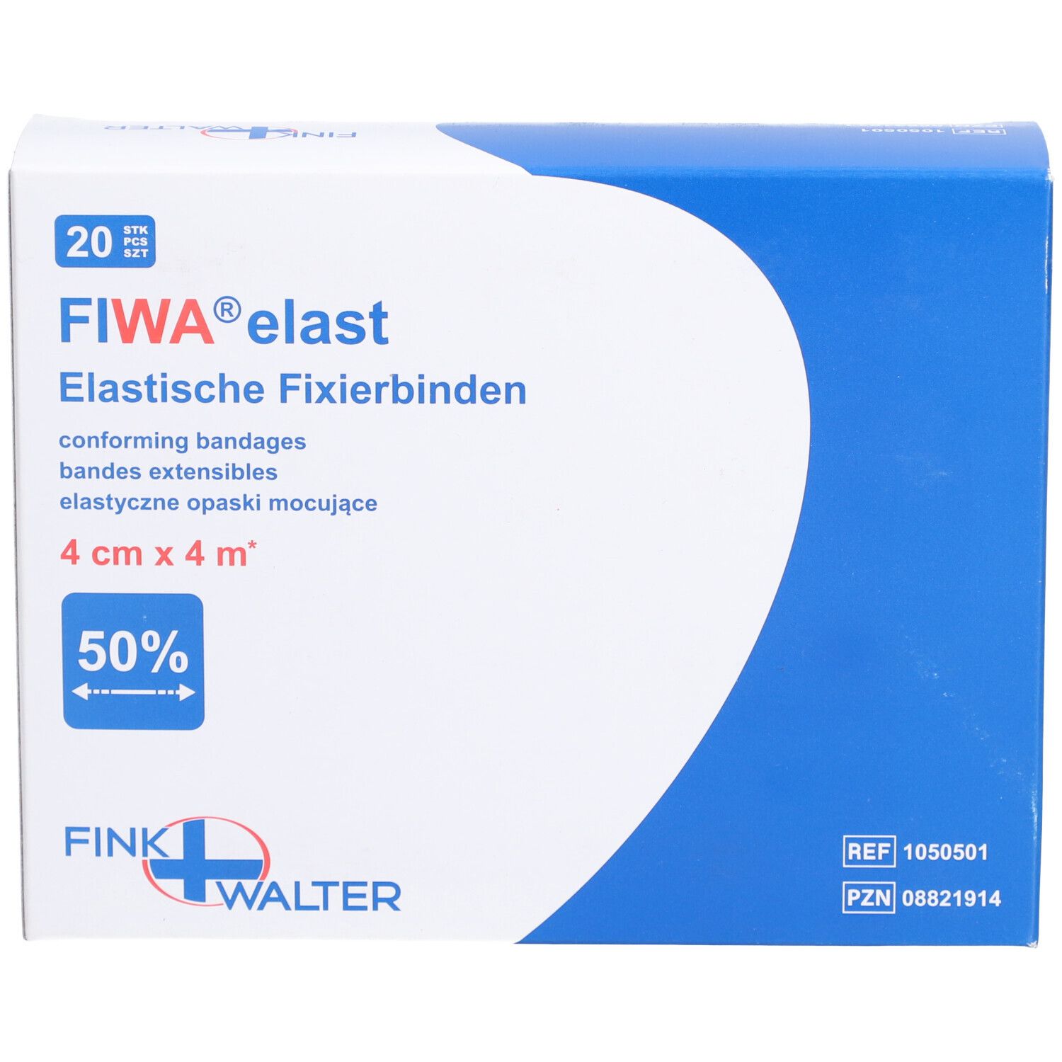 Fiwa® elast Bandes Extensibles 4cm x 4m
