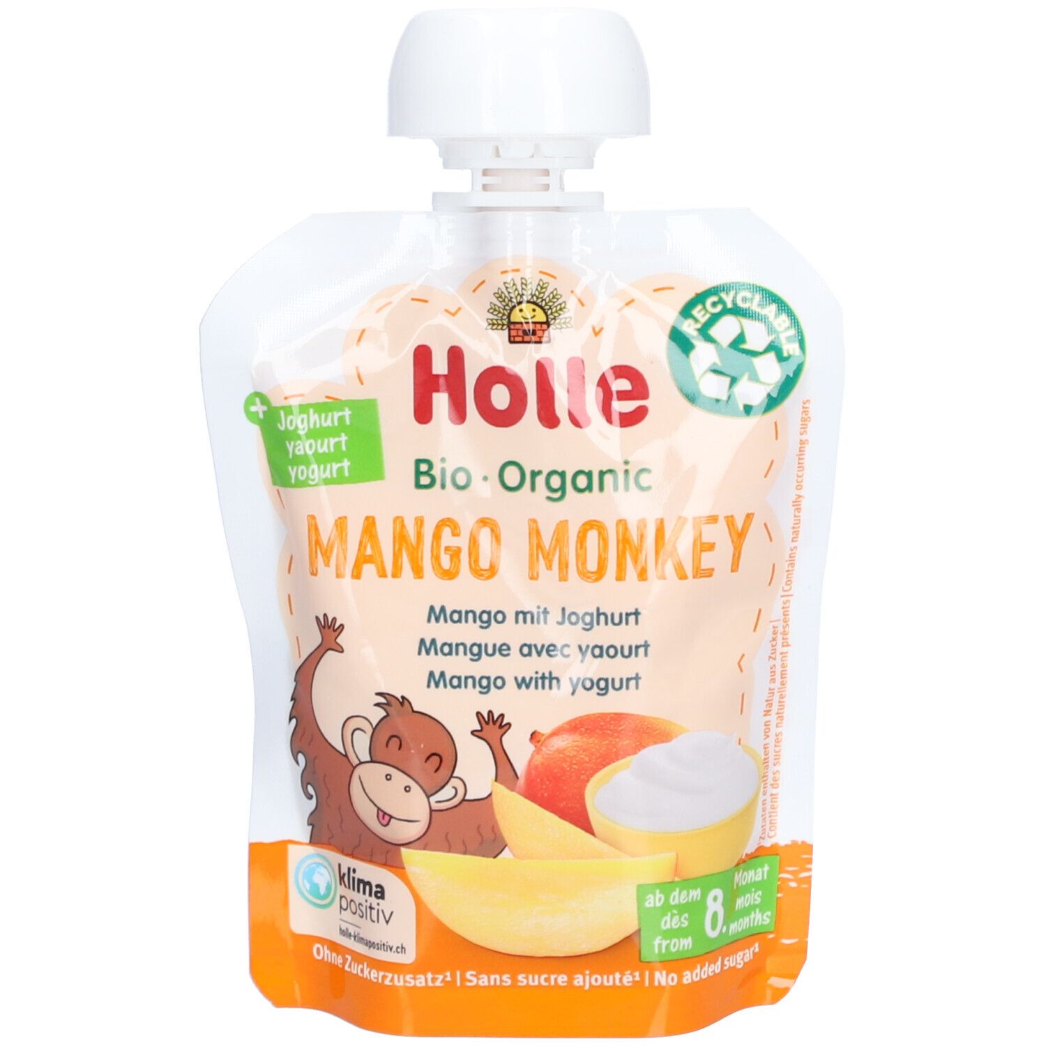 Holle Bio Mango Monkey, Mango mit Joghurt