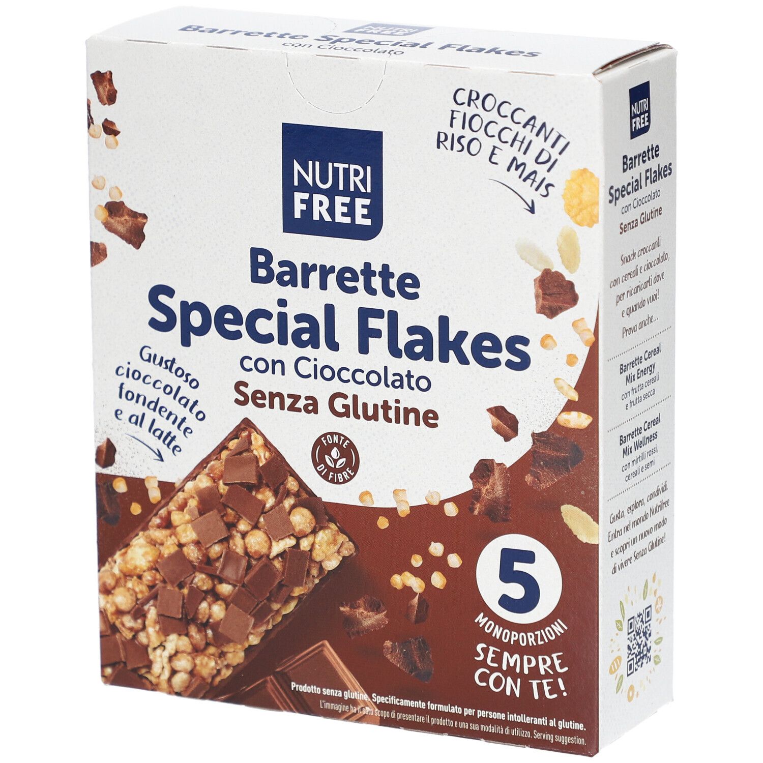 Nutrifree Flakes Schokoriegel glutenfr 5 x 24.8 g 24,8