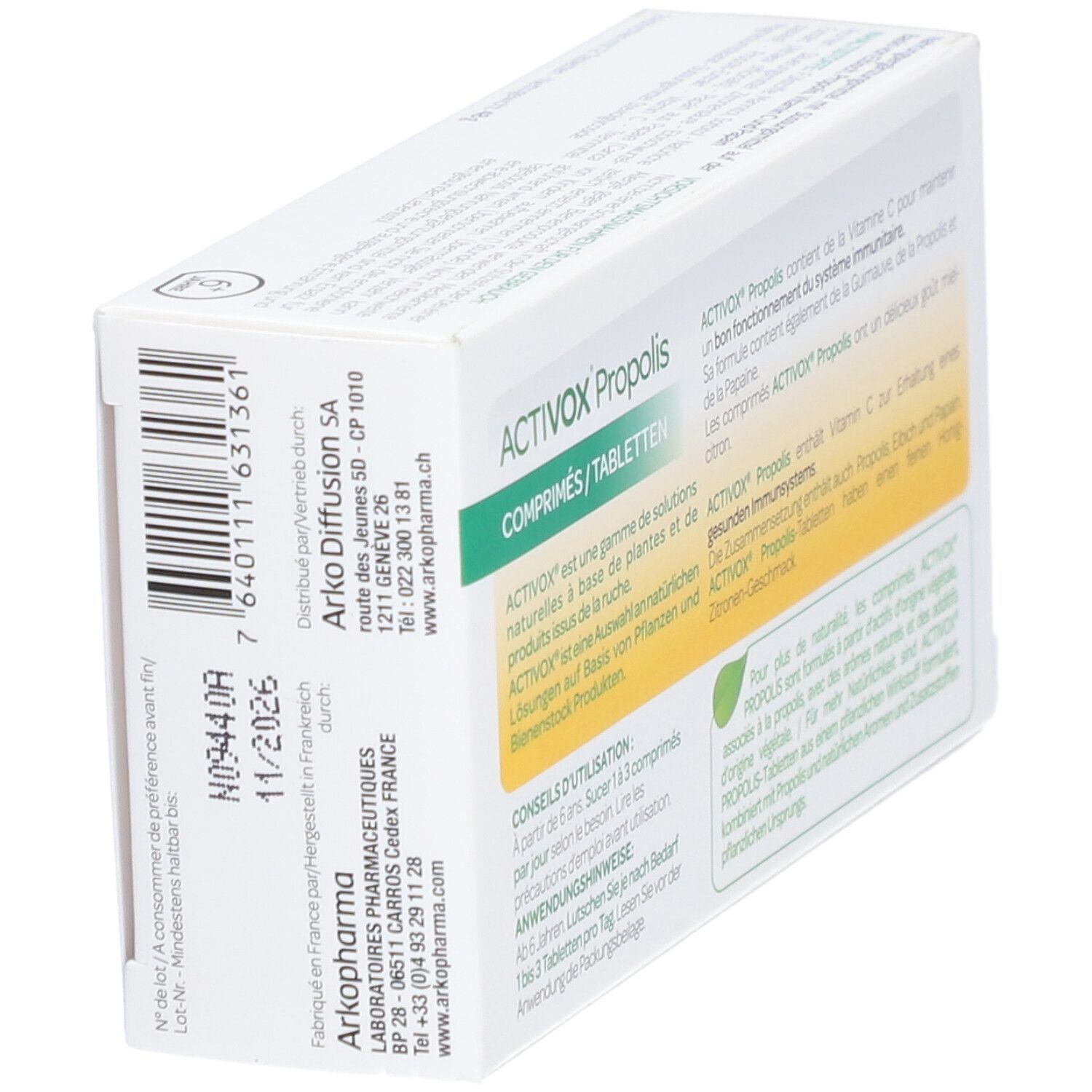 ARKOPHARMA Activox® Propolis Honig-Zitronen Geschmack