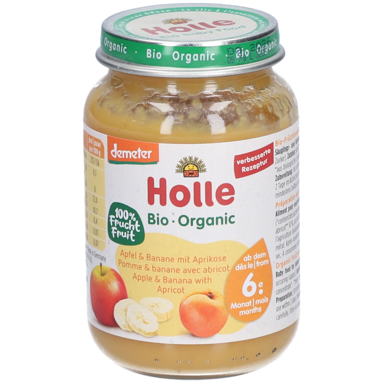 Holle Bio-Apfel und Banane mit Aprikose